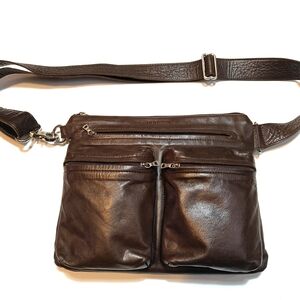 Brown Leather Crossbody Bag
